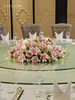 酒店餐桌花大圆桌中间转盘摆花饭店餐厅包厢高端仿真花装饰花摆设 商品缩略图0