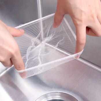 拜杰厨房水槽过滤网一次性下水道过滤网水池洗碗池垃圾漏网 300只装 商品图1