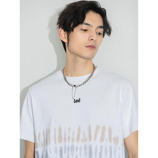 Lee商场同款22春夏新品舒适版多色圆领扎染男短袖T恤LMT0016014DR 商品图4