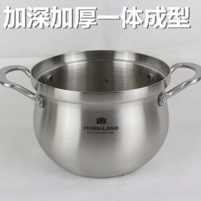康巴赫生活馆莫克兰德纳尔家用加特厚单底304不锈钢汤锅三层钢防溢电磁炉蒸锅 商品图0