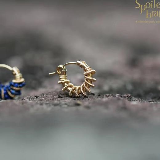 SpoiledBrat Jewelry金色螺旋耳圈系列 | 注金款 商品图3