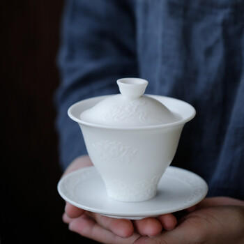 苏氏陶瓷工艺大师郑少伟收藏作品中国白羊脂玉茶具限量发行附证书 商品图4