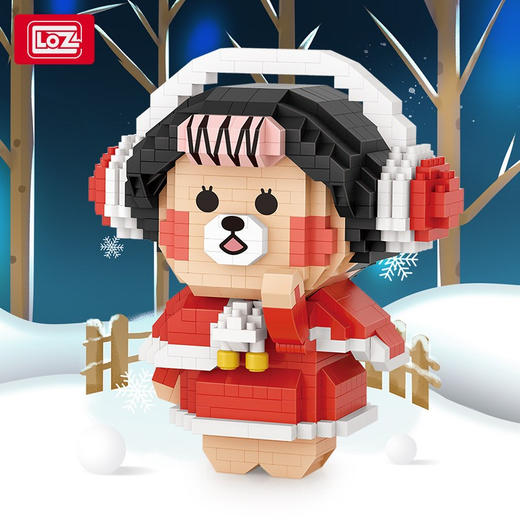 T LOZ积木     9275   BF圣诞女熊 商品图3