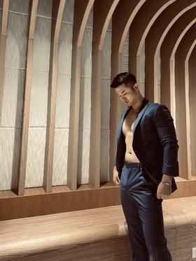 男装修身西服套装 霸道总裁范 黛蓝 进口稀缺面料 J204M4662