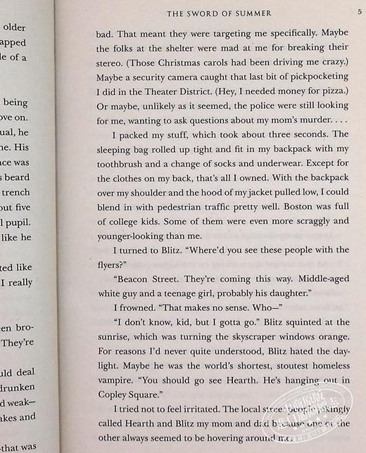 马格纳斯与仙宫之神1：夏日之剑 英文原版 Magnus Chase and the Gods of Asgard Book 1 The Sword of Summer 商品图6