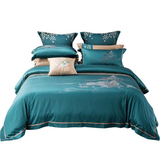 多喜爱 100S全棉色织提花床上用品六件套 富春山景 cs 商品图5