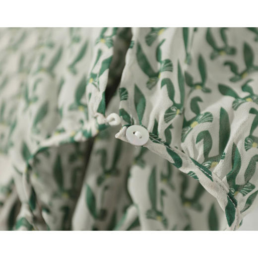 清爽夏日小兔子头像显瘦/灯笼袖减龄印花时尚小上衣女 RWQ1391 商品图3