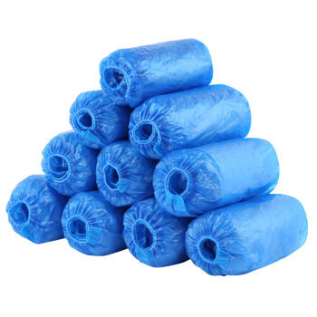 京惠思创鞋套【均码通用 加厚PE】一次性鞋套塑料家用防尘脚套鞋套100只 商品图3