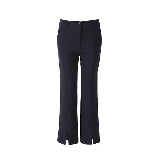 【私服清仓不退换】前后中缝下摆开叉通勤OL小西裤显瘦微喇叭九分西装裤 商品图4