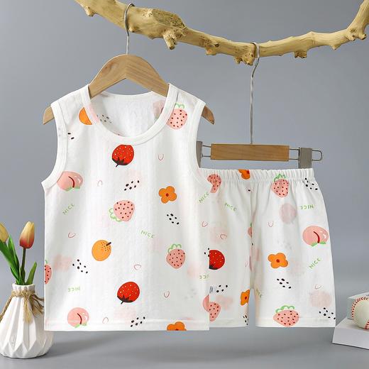 【买一套送一套】儿童纯棉背心套装宝宝夏季无袖薄款全棉背心短裤 商品图4