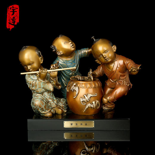 宇达青铜全铜摆件《金玉满堂》创意 家居 装饰 工艺礼品 摆件 商品图1