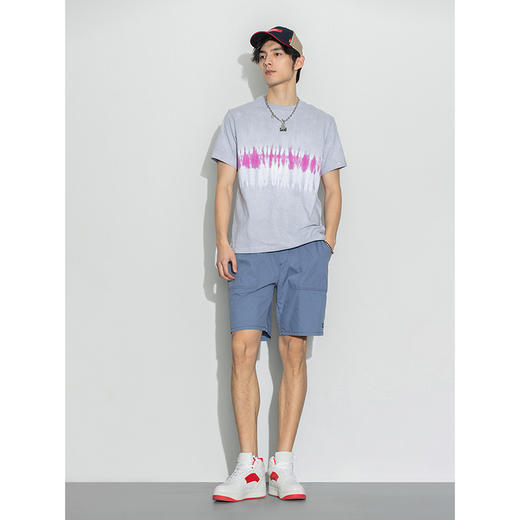 Lee商场同款22春夏新品舒适版多色圆领扎染男短袖T恤LMT0016014DR 商品图2