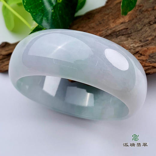派瑞翡翠 翡翠手镯 糯种 飘花 商品图1