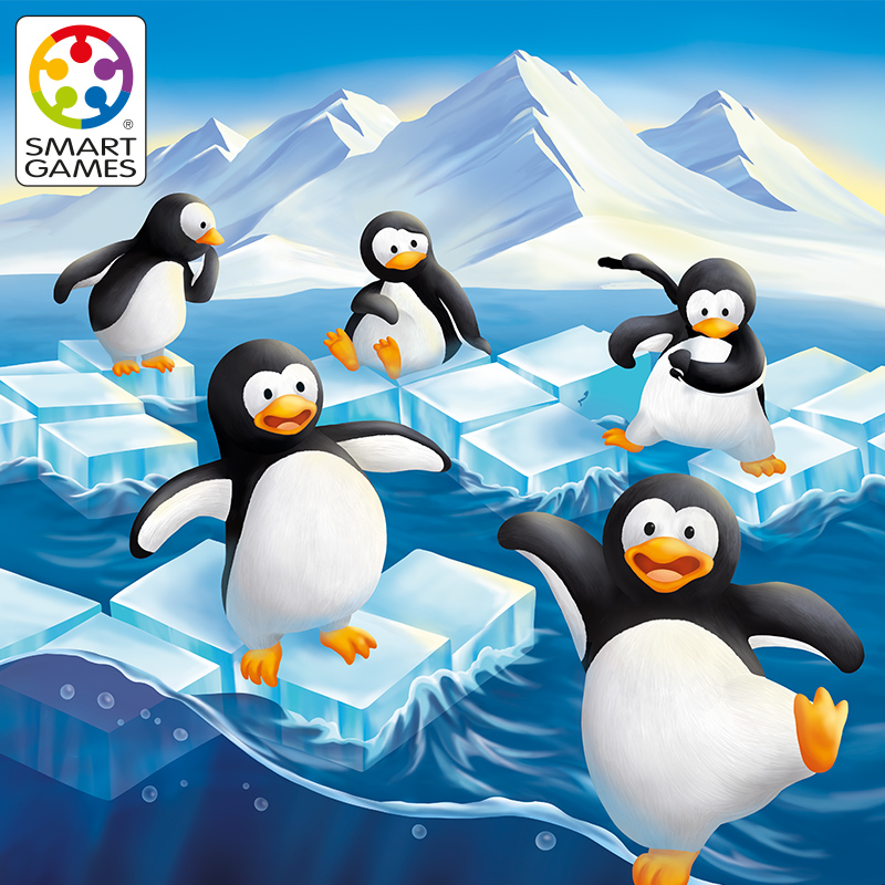 Smart Games爱思极企鹅滑滑冰 益智玩具桌游空间想象力思辨 6岁+