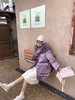 欧芮儿短款羽绒服女冬季新款紫色黑色轻薄保暖时尚百搭 商品缩略图0