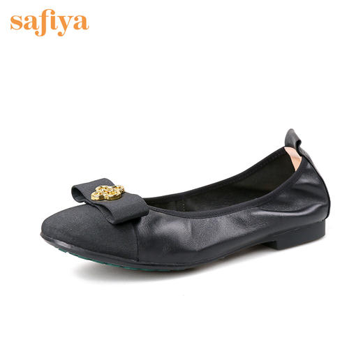 商场同款| 索菲娅花饰扣优质羊皮舒适软底蛋卷鞋2022秋单鞋SF23111054 商品图1