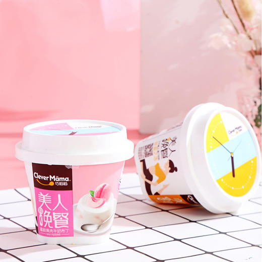 198g巧妈妈美人晚餐椰椰桃桃牛奶布丁  阳光果肉 香醇牛奶 商品图1