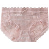 【4条装！海盐奶油泡泡冰沙内裤】甜甜泡芙百褶粉嫩冰爽透气不闷热夏日必备柔软纯色少女心内裤 蕾丝纯欲少女感内裤女纯棉裆无痕抗jun透气中腰三角裤高弹韩系七夕情人节 商品缩略图5