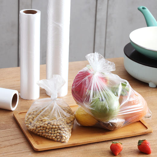 食品保鲜袋厨房用品餐饮用具一次性食品袋200个*1卷 保鲜不串味 锁得住的新鲜，吸附性强，持久保鲜 商品图4