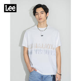 Lee商场同款22春夏新品舒适版多色圆领扎染男短袖T恤LMT0016014DR