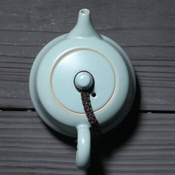 苏氏陶瓷汝窑茶具套装忠义茶壶开片可养金线一壶两茶杯整套功夫茶具节日礼 商品图4