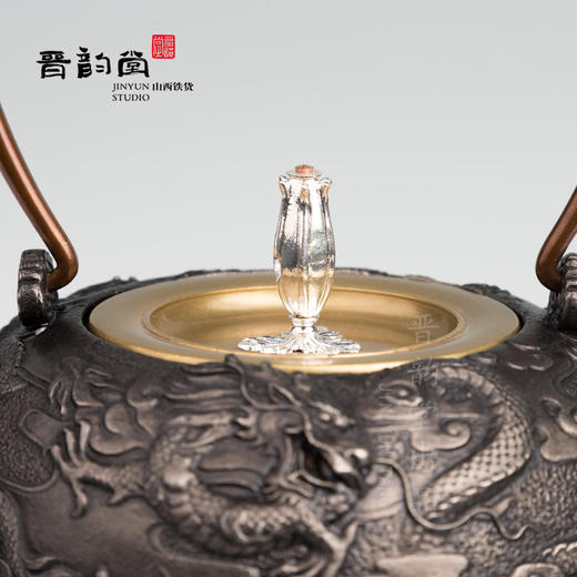 晋韵堂小九龙纯手工老铁壶铸铁生铁壶烧水壶茶具送礼晋城煮茶器 商品图3