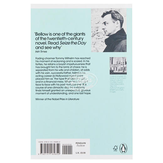 【中商原版】及时行乐，只争朝夕 英文原版 Seize the Day Saul Bellow Penguin UK 美国现当代文学 商品图1