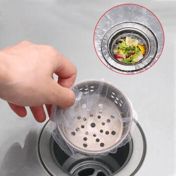 拜杰厨房水槽过滤网一次性下水道过滤网水池洗碗池垃圾漏网 300只装 商品图4