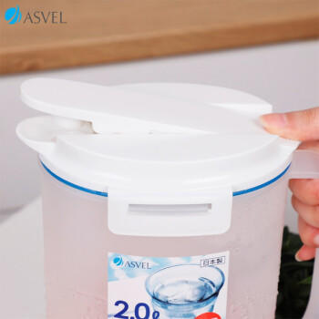 阿司倍鹭（ASVEL）塑料冷水壶大容量凉水壶泡茶壶果汁壶扎壶食品级耐高温日本进口2L 商品图4