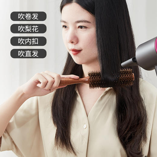 初心| 实木猪鬃卷发梳 商品图1