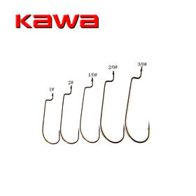 KAWA路亚细钩条窄腹宽腹曲柄钩海钓钩路亚鱼软饵德州钓组鱼钩
