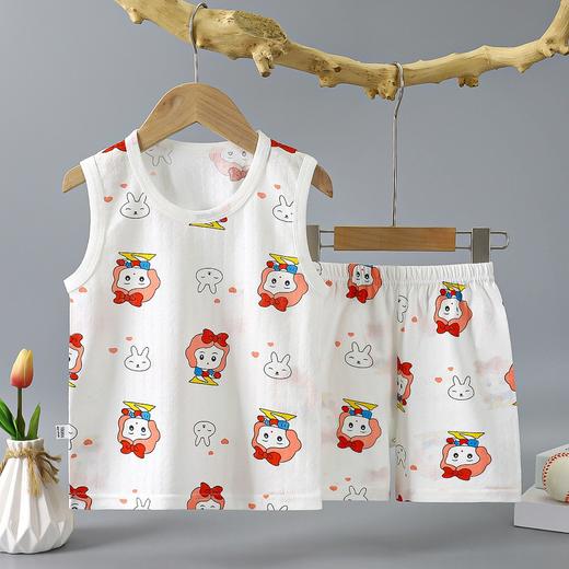 【买一套送一套】儿童纯棉背心套装宝宝夏季无袖薄款全棉背心短裤 商品图6
