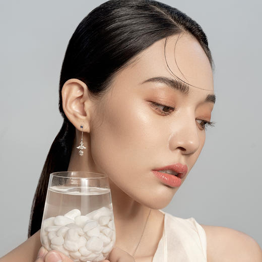 ［东方爱意］18K金钻石耳饰#亭 商品图2