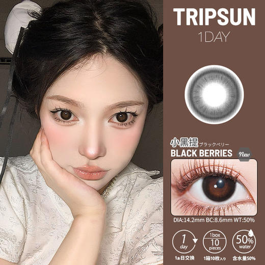 日抛 Tripsun 小黑提 直径14.2mm 0-800度无525/575 商品图12