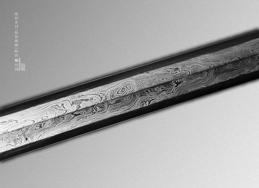 三希堂  绝影系列  银地陨铁櫑具剑  未开刃 商品图2