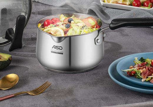 爱仕达304不锈钢奶锅加厚宝宝辅食锅婴儿煮锅热牛奶小泡面锅家用 NS16L1Q 商品图12