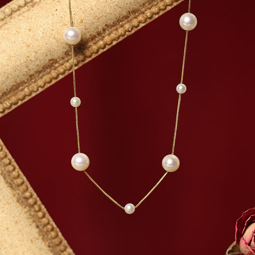 Manreya玛芮雅「以爱之名-满天星」18K金淡水AK珍珠项链 商品图6