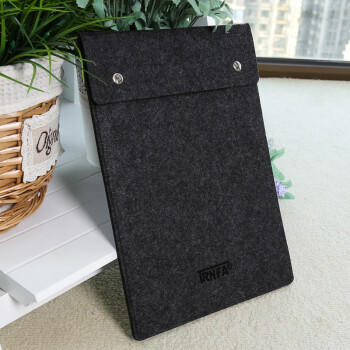 信发 TRNFA MZ-170 竖款黑色A4毛毡文件袋/手拿按扣文件套 创意办公资料收纳包 IPAD保护套袋 商品图6