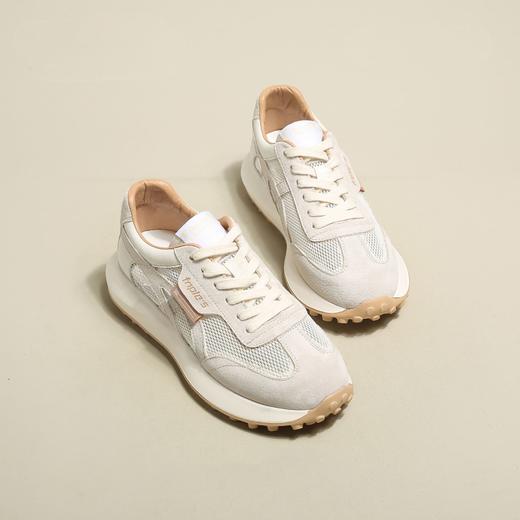 「Luji华夫阿甘鞋」夏季新款轻便厚底网面透气休闲运动女鞋 商品图3