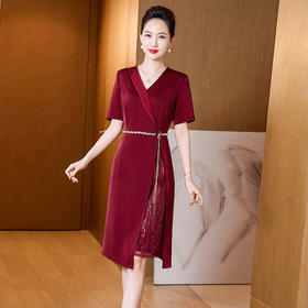 LC-2263夏季薄款婚礼时尚喜婆婆婚宴礼服连衣裙丈母娘结婚高贵裙子