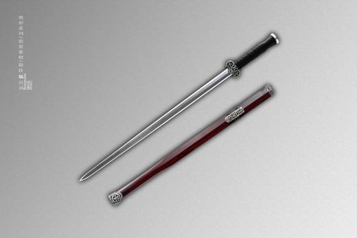 三希堂  绝影系列  银地陨铁櫑具剑  未开刃 商品图1