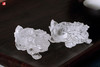 一对天然白水晶龙龟摆件 商品缩略图1