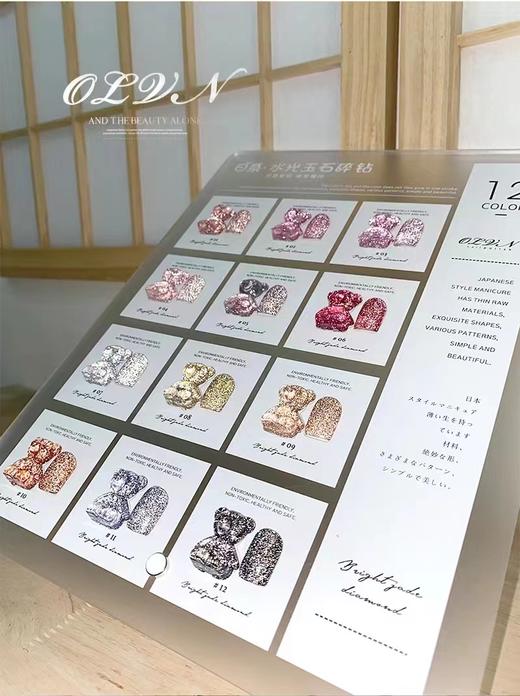 【秒杀价】12色水光玉石碎钻胶 商品图1