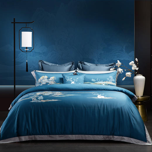 多喜爱 60S全棉长绒棉床上用品四件套 山海静遇 cs 商品图4