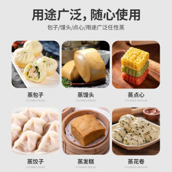 拜杰蒸笼纸24cm*100张一次性食品级包子馒头垫纸不粘家用露营蒸屉纸 商品图1