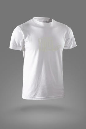 严素纯棉TEE,日晒,男女通款,白色纯棉日常舒适宽松短袖 严素态度