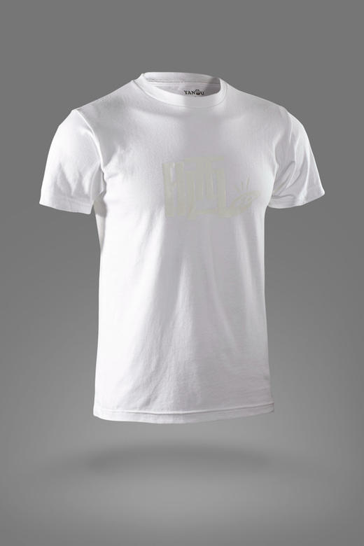 严素纯棉TEE,日晒,男女通款,白色纯棉日常舒适宽松短袖 严素态度 商品图0