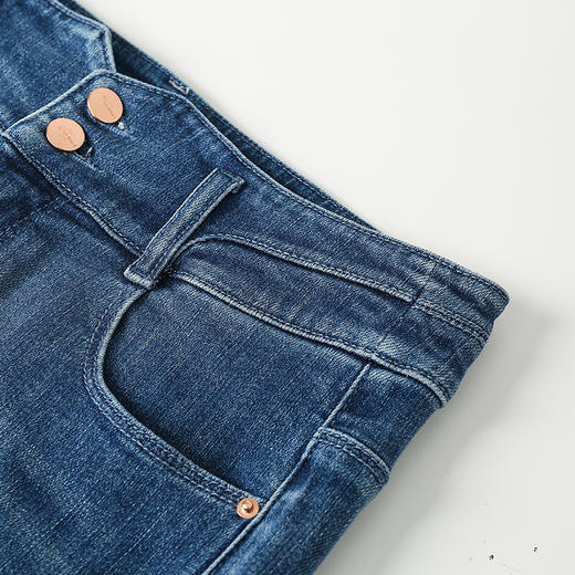 VIMAGE纬漫纪秋季新款时尚通勤显瘦高腰百搭牛仔裤V1805427 商品图4