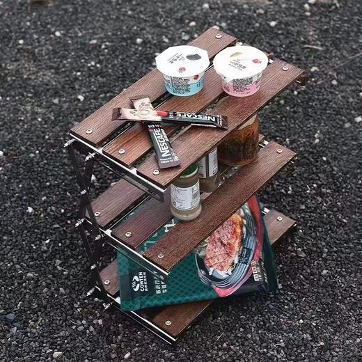 芊陌鸟户外-橡木折叠置物架KY2022A120622 商品图1