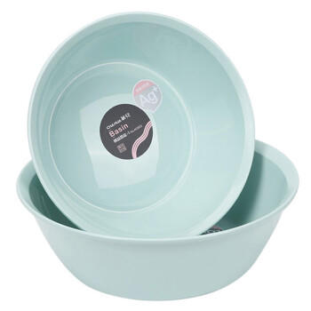 茶花 塑料盆34cm1只大号洗脸盆抗菌加厚洗菜盆洗脚清洁盆* 商品图2